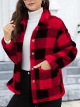 Load image into Gallery viewer, Button Up Drop Shoulder Fuzzy Jacket