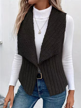 Load image into Gallery viewer, Open Front Fuzzy Vest Coat