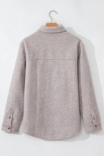 Load image into Gallery viewer, Button Up Collared Neck Long Sleeve Jacket