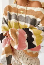 Load image into Gallery viewer, Boat Neck Long Sleeve Sweater