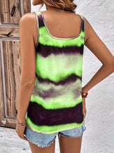 Load image into Gallery viewer, Tie-Dye Scoop Neck Wide Strap Tank