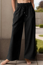 Load image into Gallery viewer, Drawstring Wide Leg Active Pants