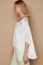 Load image into Gallery viewer, POL Eyelet Detail Studded High-Low Top
