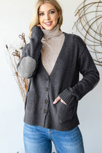 Load image into Gallery viewer, Heimish Full Size Long Sleeve V Neck Button Down Cardigan