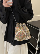 Load image into Gallery viewer, Printed Chain Bucket Bag