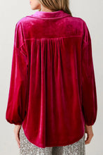 Load image into Gallery viewer, Pocketed Collared Neck Long Sleeve Shirt