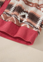 Load image into Gallery viewer, Geometric Button Up Corduroy Trim Jacket