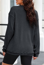 Load image into Gallery viewer, Sequin Round Neck Long Sleeve Sweatshirt