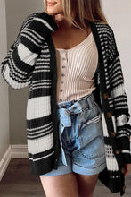 Load image into Gallery viewer, Striped Button Down Cardigan