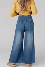 Load image into Gallery viewer, Smocked Wide Leg Jeans