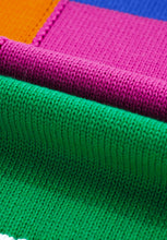 Load image into Gallery viewer, Color Block Round Neck Long Sleeve Sweater