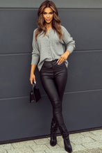 Load image into Gallery viewer, Openwork Button Down Long Sleeve Cardigan
