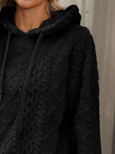 Load image into Gallery viewer, Drawstring Long Sleeve Plush Hoodie