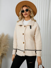 Load image into Gallery viewer, Pocketed Button Down Collared Neck Jacket