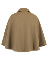 Load image into Gallery viewer, Collared Neck Cropped Cape