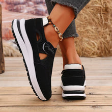 Load image into Gallery viewer, Mesh Round Toe Platform Sneakers