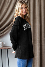 Load image into Gallery viewer, Heimish Ribbed Exposed Seam Long Sleeve T-Shirt