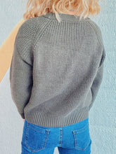 Load image into Gallery viewer, Cable-Knit V-Neck Button Down Long Sleeve Cardigan