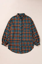 Load image into Gallery viewer, Plaid Collared Neck Long Sleeve Shirt