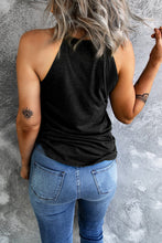 Load image into Gallery viewer, Bow Print Grecian Neck Tank