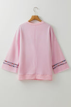Load image into Gallery viewer, Peace Patch Round Neck Long Sleeve Top
