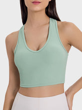 Load image into Gallery viewer, Scoop Neck Wide Strap Active Tank