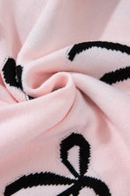 Load image into Gallery viewer, Bow Pattern Round Neck Loose Fit Sweater