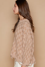 Load image into Gallery viewer, POL Checkered Distressed Edge Sweater