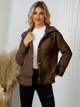 Load image into Gallery viewer, Pocketed Button Down Collared Neck Jacket