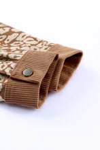 Load image into Gallery viewer, Leopard Button Up Drop Shoulder Jacket