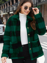 Load image into Gallery viewer, Button Up Drop Shoulder Fuzzy Jacket