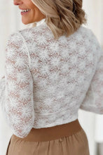 Load image into Gallery viewer, Lace Mock Neck Long Sleeve Top