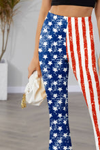 Load image into Gallery viewer, Star &amp; Stripes High Waist Bootcut Pants