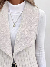Load image into Gallery viewer, Open Front Fuzzy Vest Coat