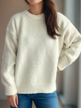Load image into Gallery viewer, Round Neck Long Sleeve Sweater
