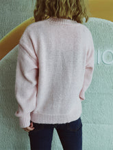 Load image into Gallery viewer, Bow Trim Round Neck Long Sleeve Sweater