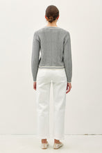 Load image into Gallery viewer, Be Cool Cable Knit Long Sleeve Contrast Edge Cardigan