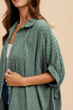 Load image into Gallery viewer, Annie Wear Checkered Button Up Half Sleeve Shirt
