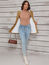 Load image into Gallery viewer, Drawstring Long Sleeve Hooded Jacket