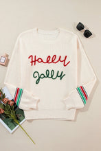 Load image into Gallery viewer, Letter Round Neck Long Sleeve Sweater