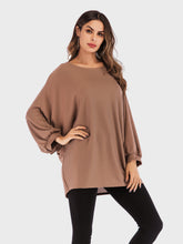 Load image into Gallery viewer, Perfee Round Neck Batwing Sleeve T-Shirt