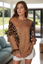 Load image into Gallery viewer, Sequin Round Neck Long Sleeve Sweater
