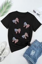 Load image into Gallery viewer, US Flag Round Neck Short Sleeve T-Shirt