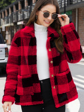 Load image into Gallery viewer, Button Up Drop Shoulder Fuzzy Jacket
