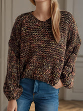 Load image into Gallery viewer, Dropped Shoulder Long Sleeve Sweater