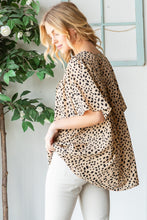 Load image into Gallery viewer, Heimish Full Size Animal Print Flutter Sleeve Blouse