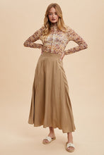 Load image into Gallery viewer, Annie Wear Floral Lettuce Hem Sheer Mesh Top