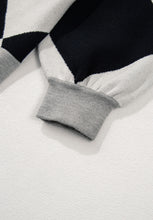Load image into Gallery viewer, Color Block Button Down Long Sleeve Cardigan