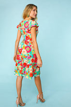 Load image into Gallery viewer, Haptics Floral Square Neck Short Sleeve Dress