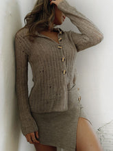 Load image into Gallery viewer, Button Up Long Sleeve Cardigan